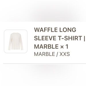 Skims WAFFLE LONG SLEEVE T-SHIRT